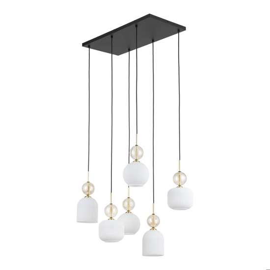 lampadario elegante per soggiorno salotto pendenti in vetro ambra bianco